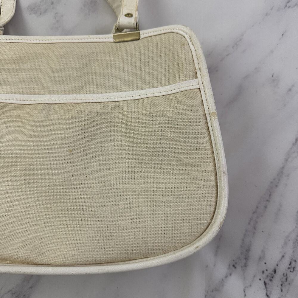 Enid Collins Of Texas Vintage 60s Embellished Purse Bag Lantern Bright Floral - Picture 9 of 12